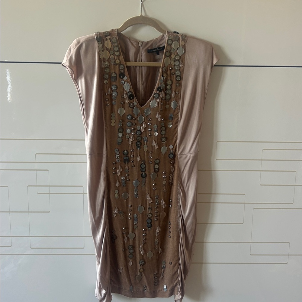 Nanette Lepore Metallic Sequin Dress